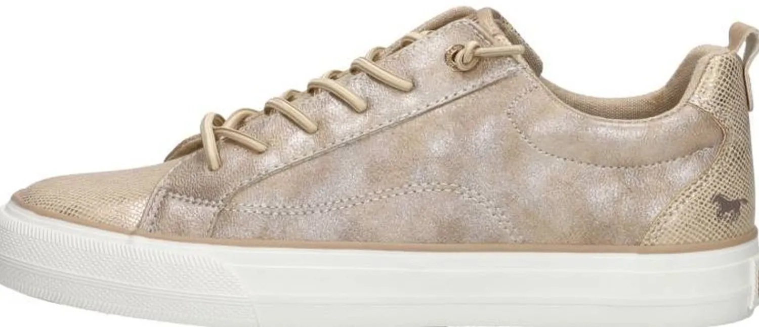Mustang Veterschoenen Laag Goudkleur Discount