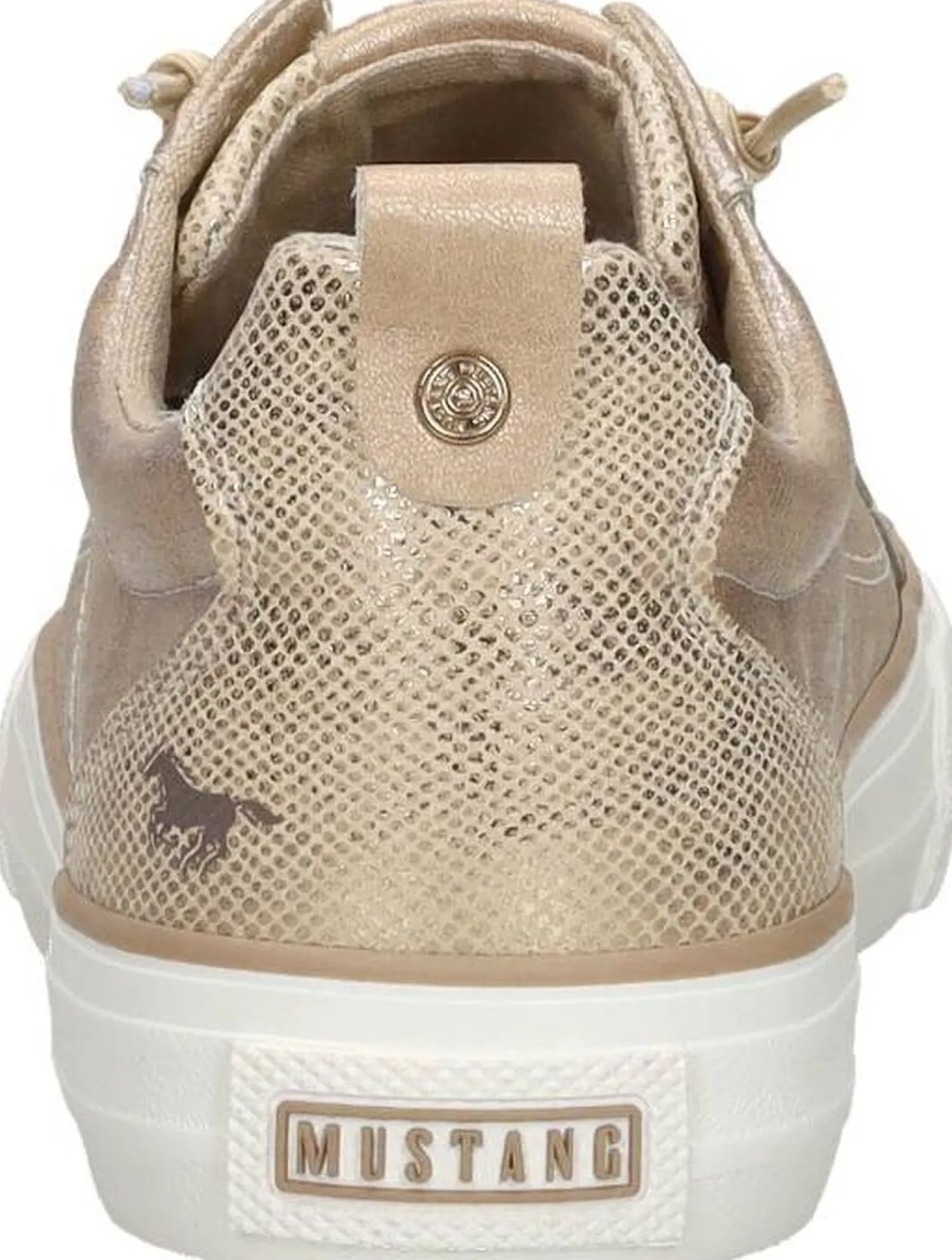 Mustang Veterschoenen Laag Goudkleur Discount