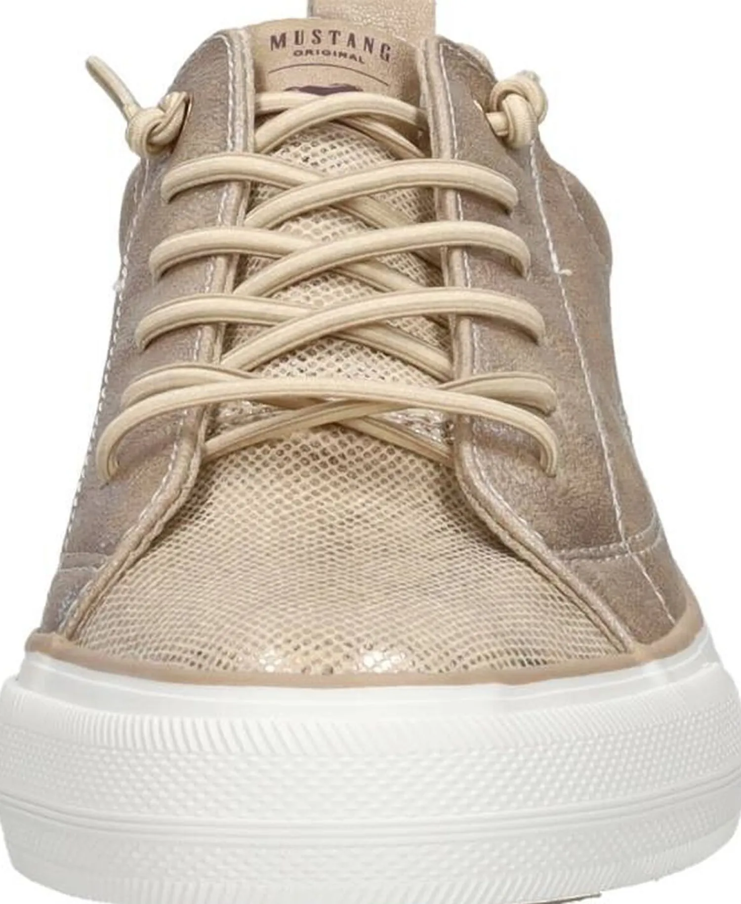 Mustang Veterschoenen Laag Goudkleur Discount