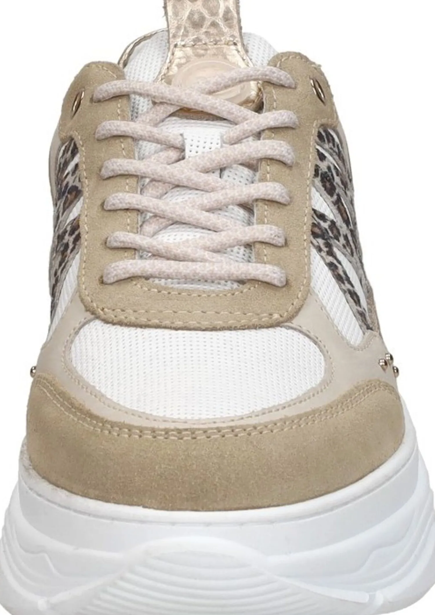 Sub55 Veterschoenen Laag Beige Clearance