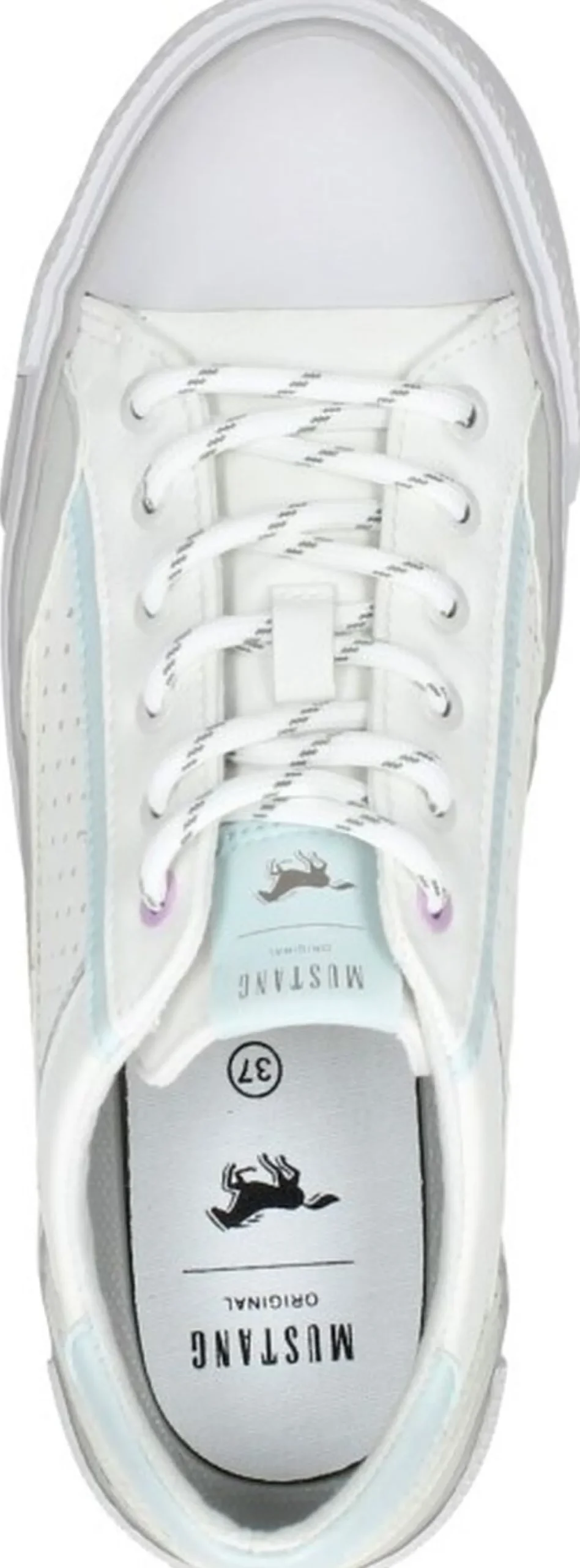 Mustang Veterschoenen Laag Wit Online