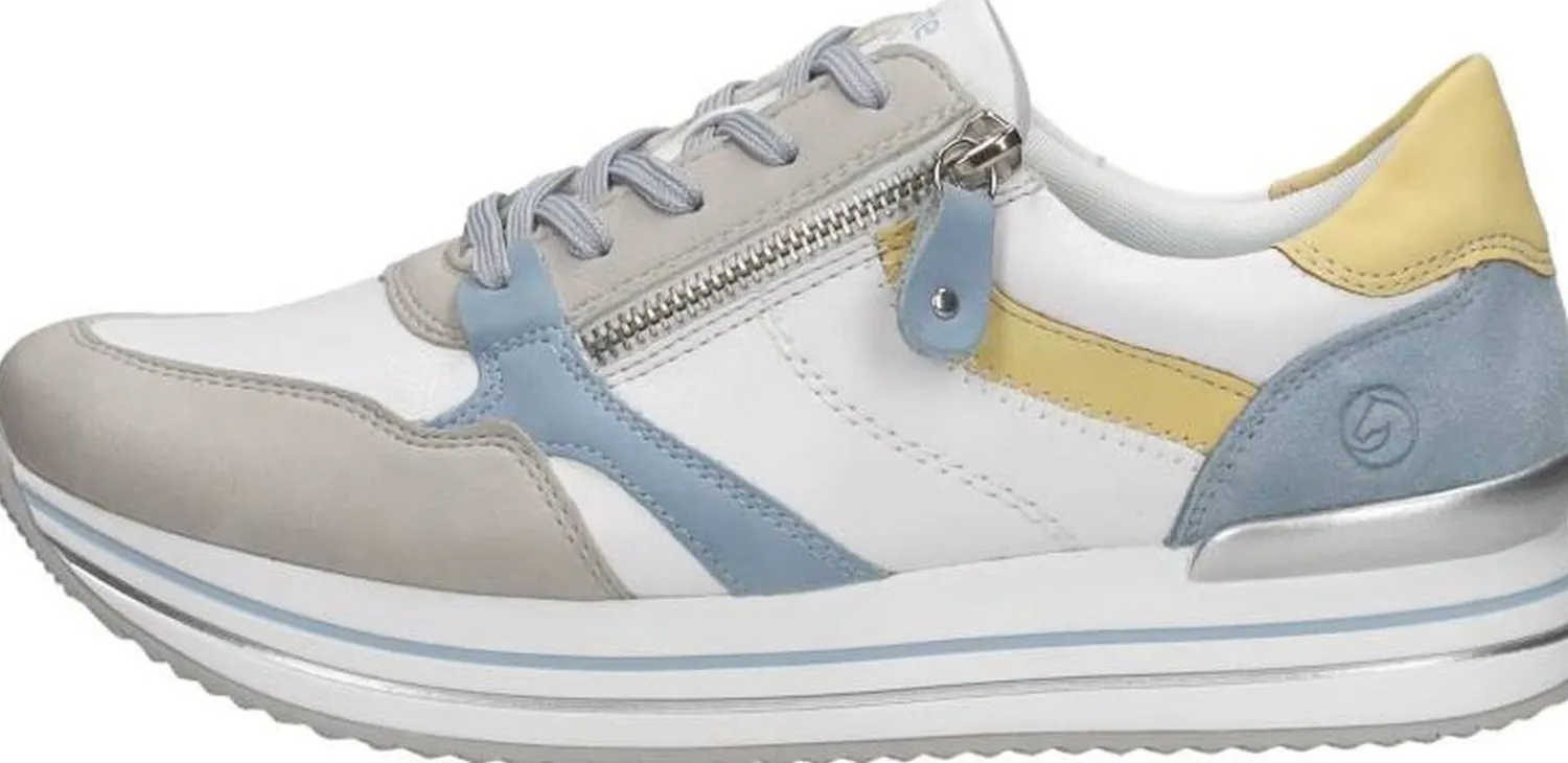 Remonte Veterschoenen Laag Lichtgrijs Best