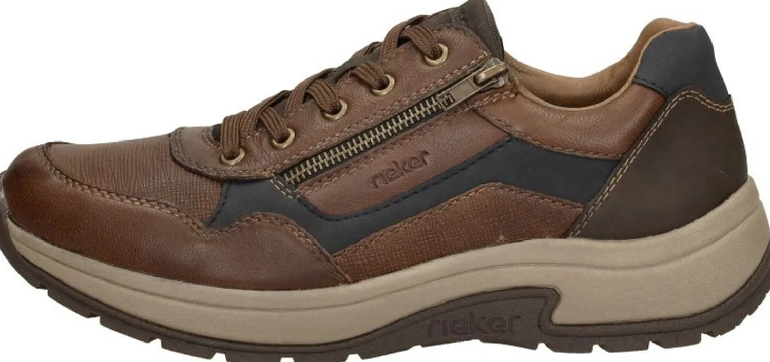 Rieker Veterschoenen Laag Donkerbruin Outlet
