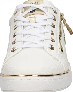 Mustang Veterschoenen Laag Wit Discount