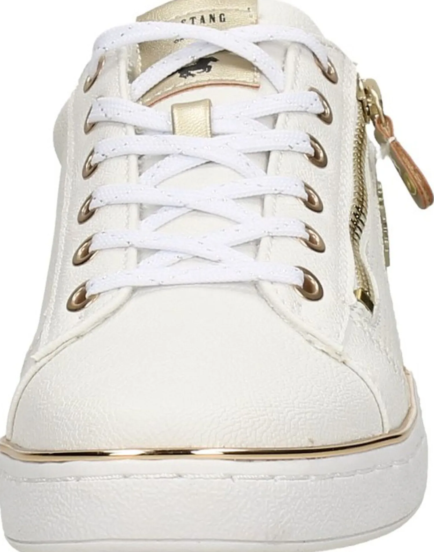 Mustang Veterschoenen Laag Wit Discount