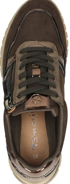 Tamaris Veterschoenen Laag Donkerbruin Outlet