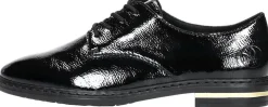 Rieker Veterschoenen Laag Zwart lak Discount