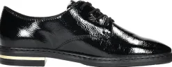 Rieker Veterschoenen Laag Zwart lak Discount