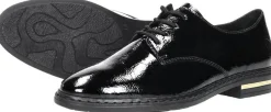 Rieker Veterschoenen Laag Zwart lak Discount