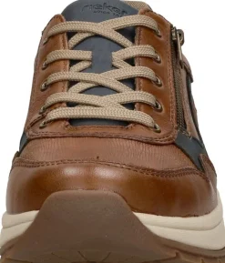Rieker Veterschoenen Laag Cognac Clearance