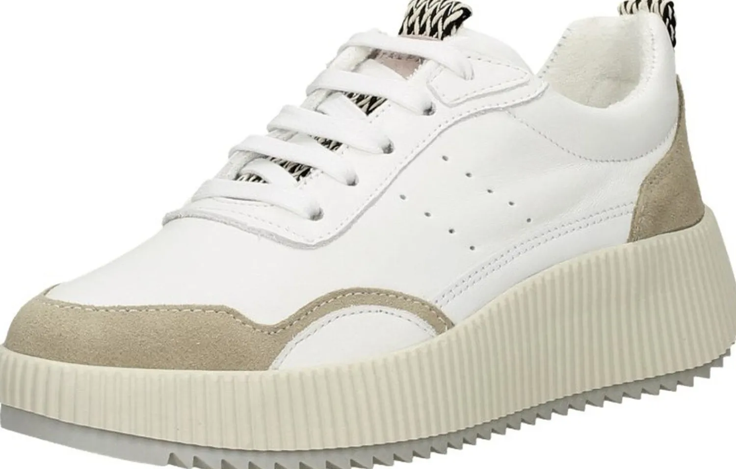 Palpa Veterschoenen Laag Gebroken wit Hot