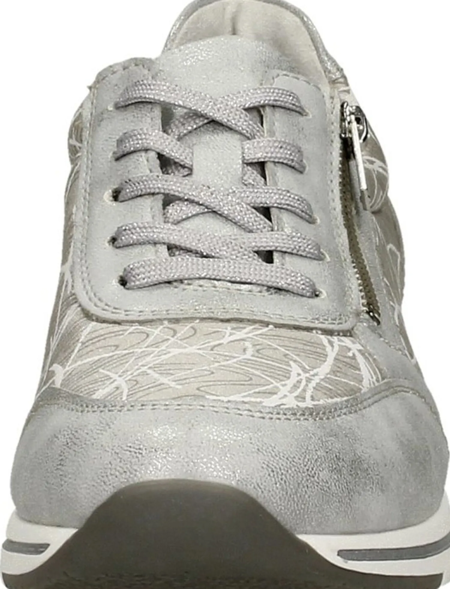 Remonte Veterschoenen Laag Lichtgrijs Clearance