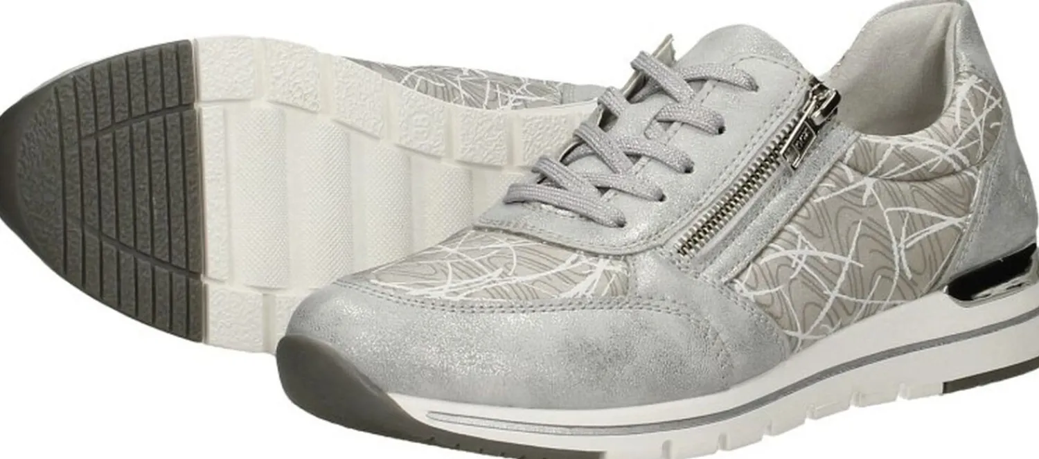 Remonte Veterschoenen Laag Lichtgrijs Clearance