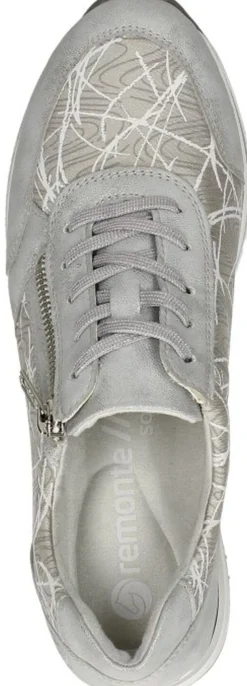 Remonte Veterschoenen Laag Lichtgrijs Clearance