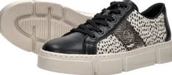 Rieker Veterschoenen Laag Zwart Fashion