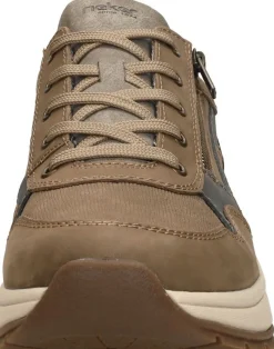 Rieker Veterschoenen Laag Taupe Outlet