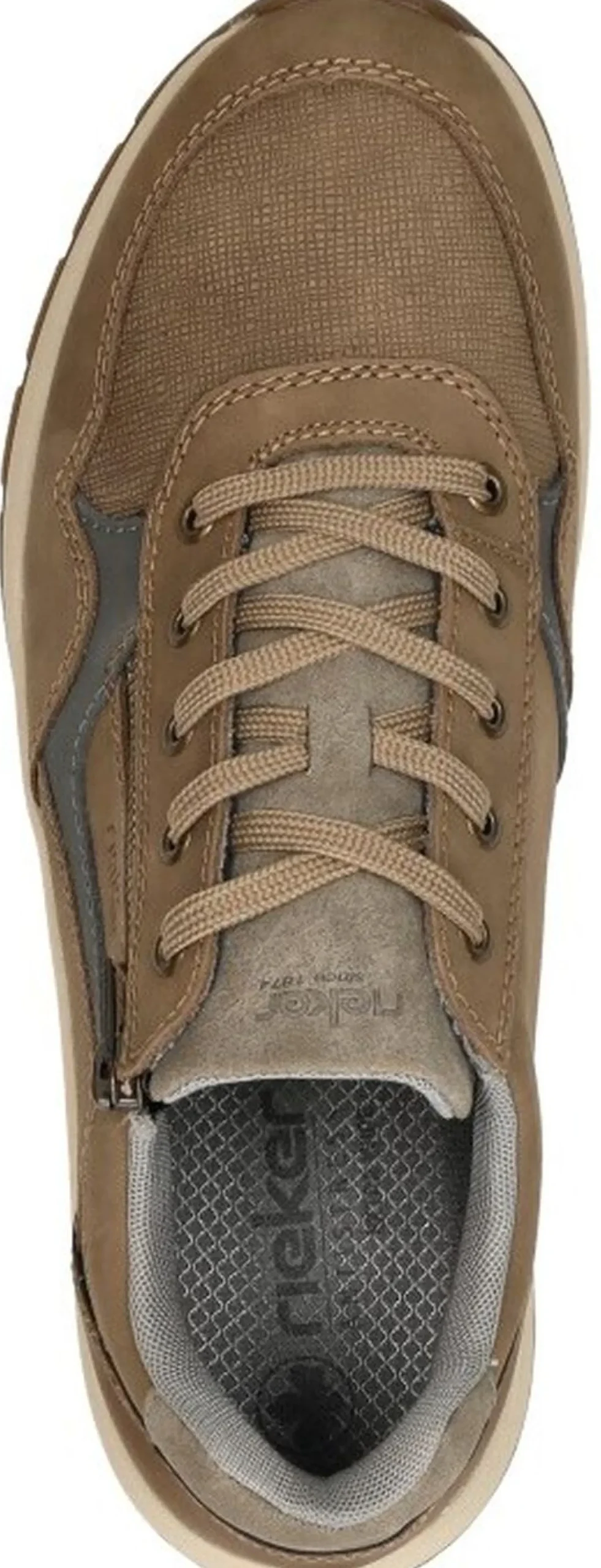 Rieker Veterschoenen Laag Taupe Outlet
