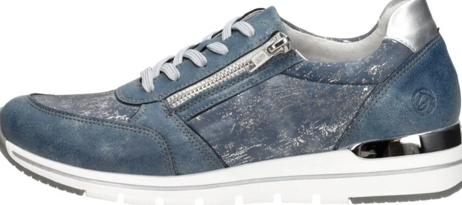 Remonte Veterschoenen Laag Licht blauw Sale