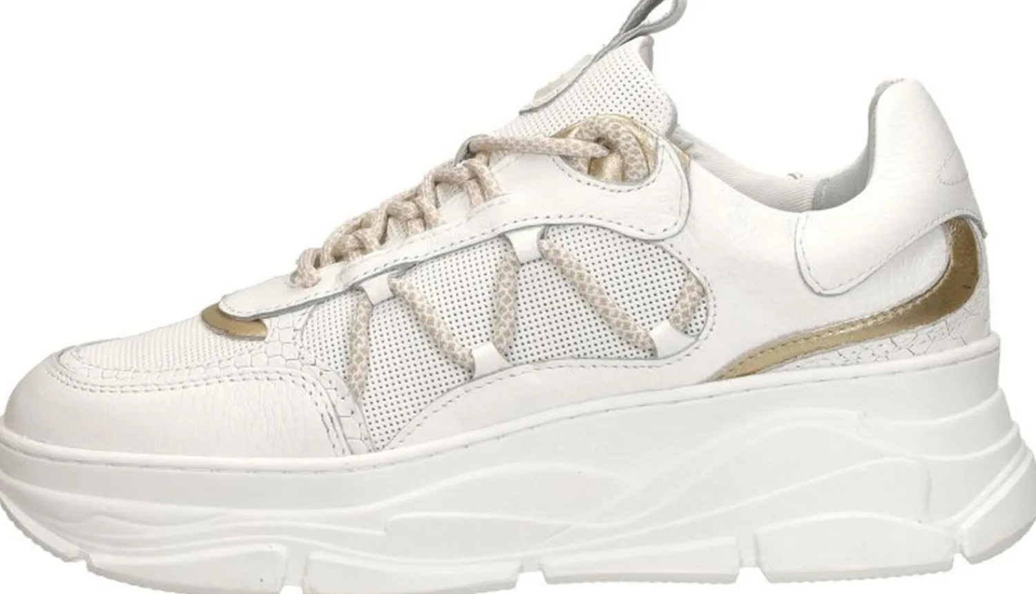 Sub55 Veterschoenen Laag Wit Discount