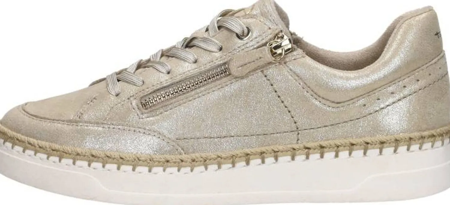 Tamaris Veterschoenen Laag Goudkleur Outlet