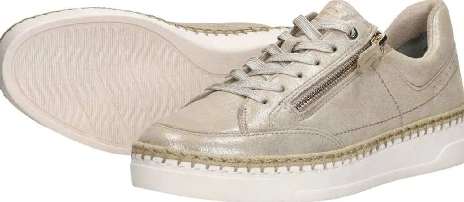 Tamaris Veterschoenen Laag Goudkleur Outlet