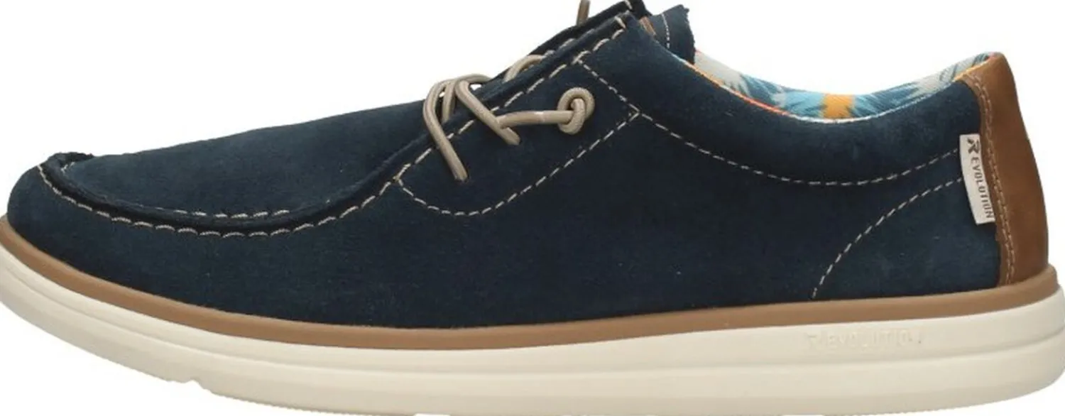 Rieker Veterschoenen Laag Blauw Outlet