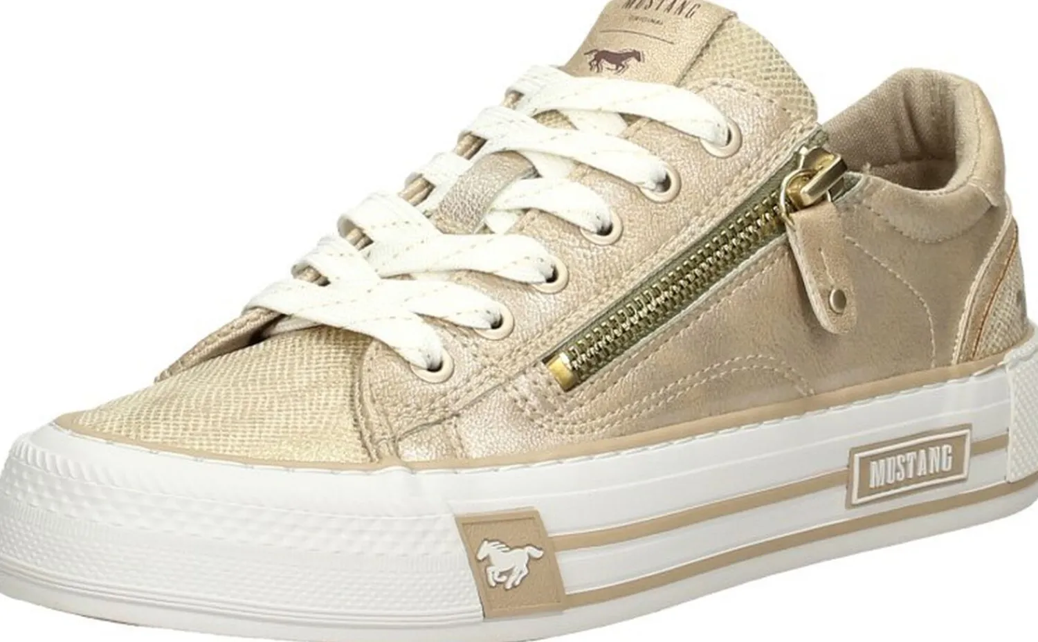 Mustang Veterschoenen Laag Goudkleur Best