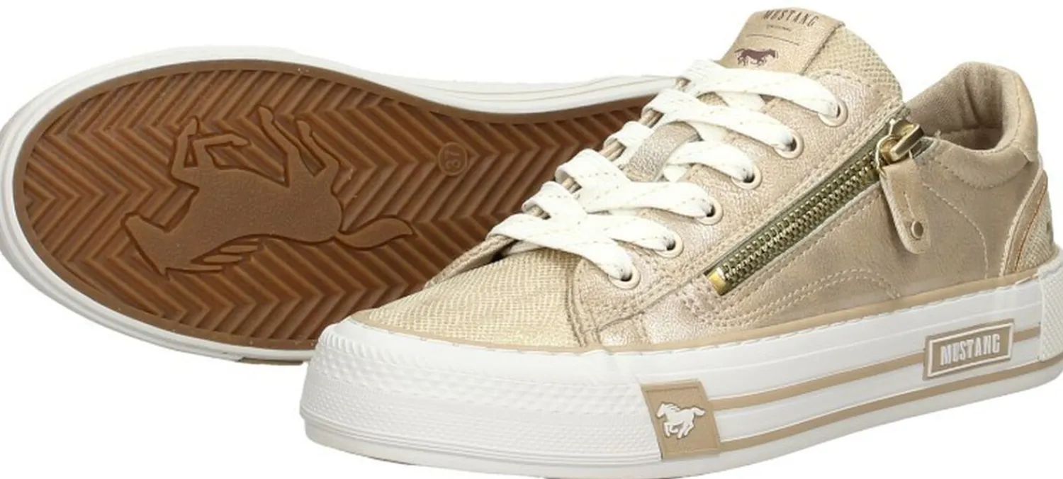 Mustang Veterschoenen Laag Goudkleur Best