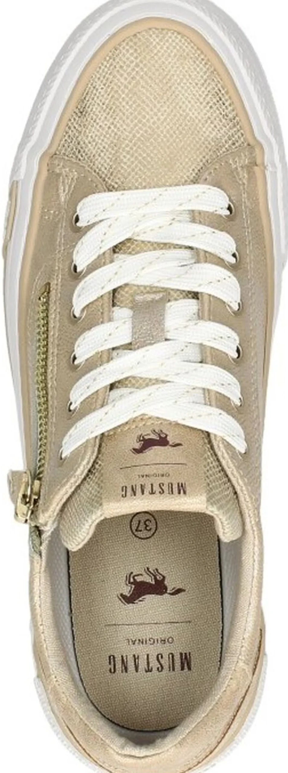 Mustang Veterschoenen Laag Goudkleur Best