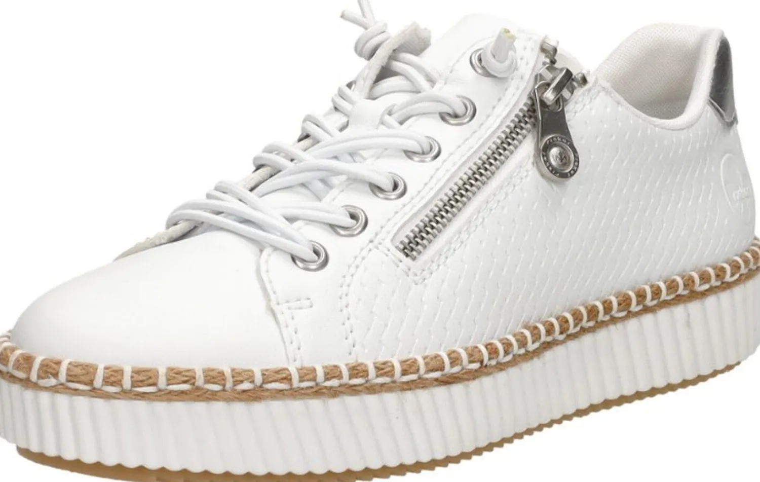 Rieker Veterschoenen Laag Wit Hot