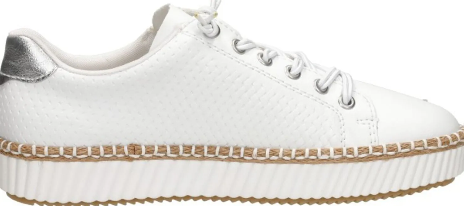 Rieker Veterschoenen Laag Wit Hot