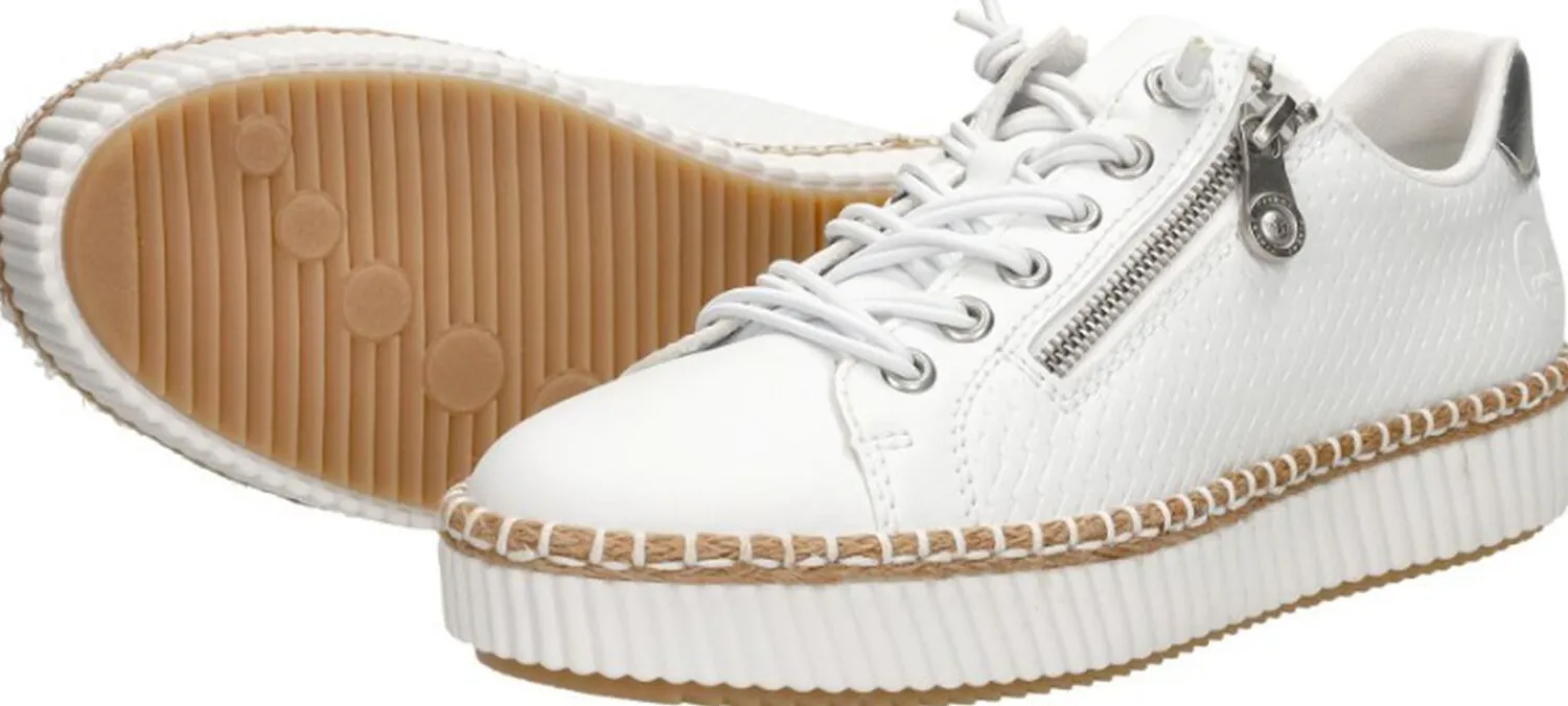Rieker Veterschoenen Laag Wit Hot