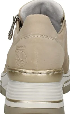 Rieker Veterschoenen Laag Beige Sale