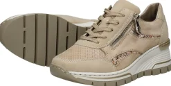 Rieker Veterschoenen Laag Beige Sale