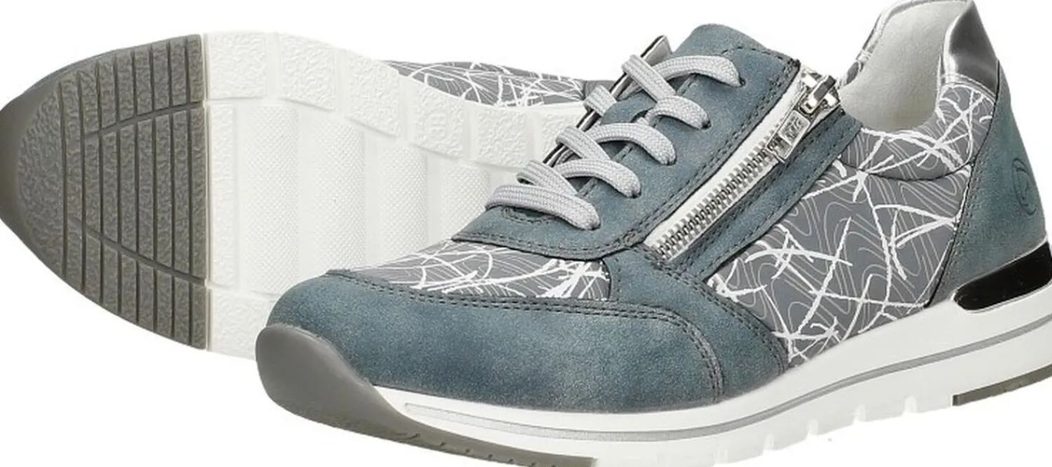 Remonte Veterschoenen Laag Licht blauw Fashion