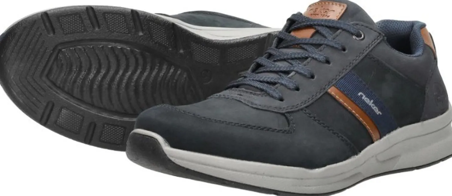 Rieker Veterschoenen Laag Blauw New