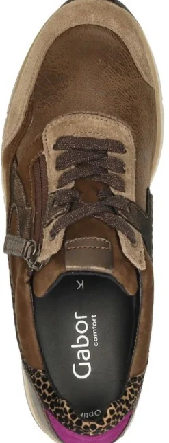 Gabor Veterschoenen Laag Cognac Sale