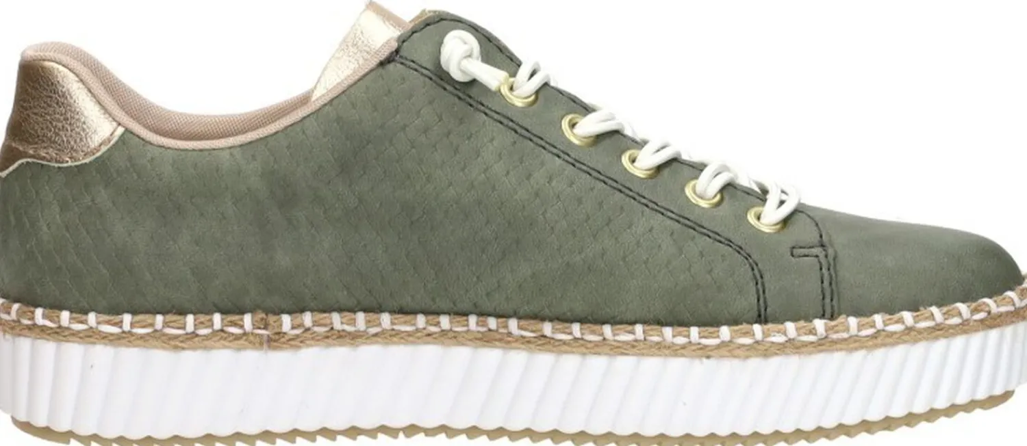 Rieker Veterschoenen Laag Groen New
