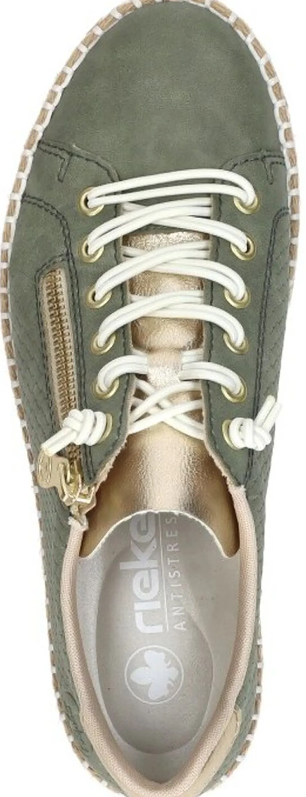 Rieker Veterschoenen Laag Groen New