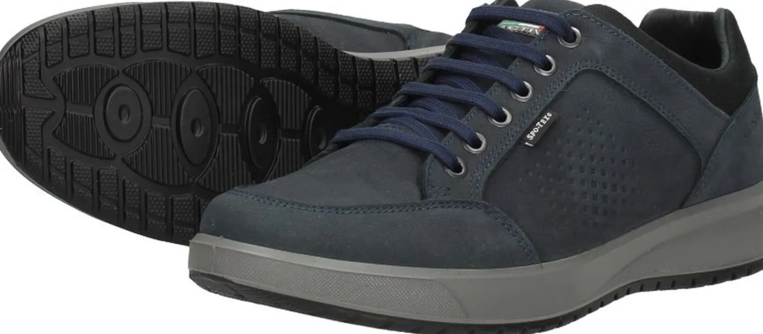 Grisport Veterschoenen Laag Blauw Discount