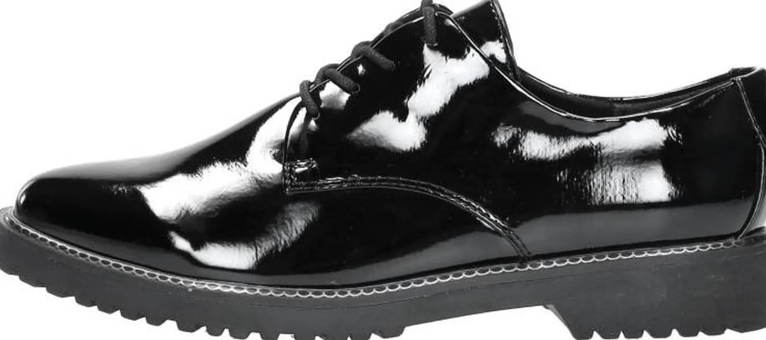 Marco Tozzi Veterschoenen Laag Zwart lak Sale