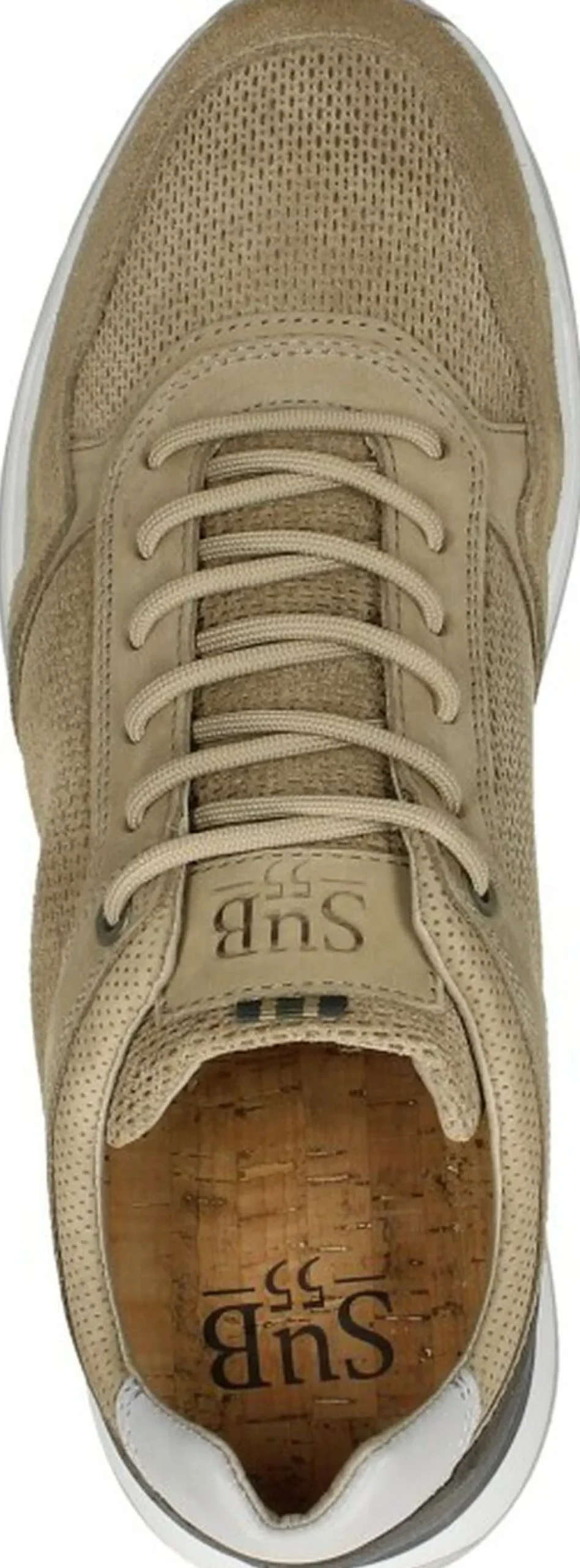 Sub55 Veterschoenen Laag Beige Clearance