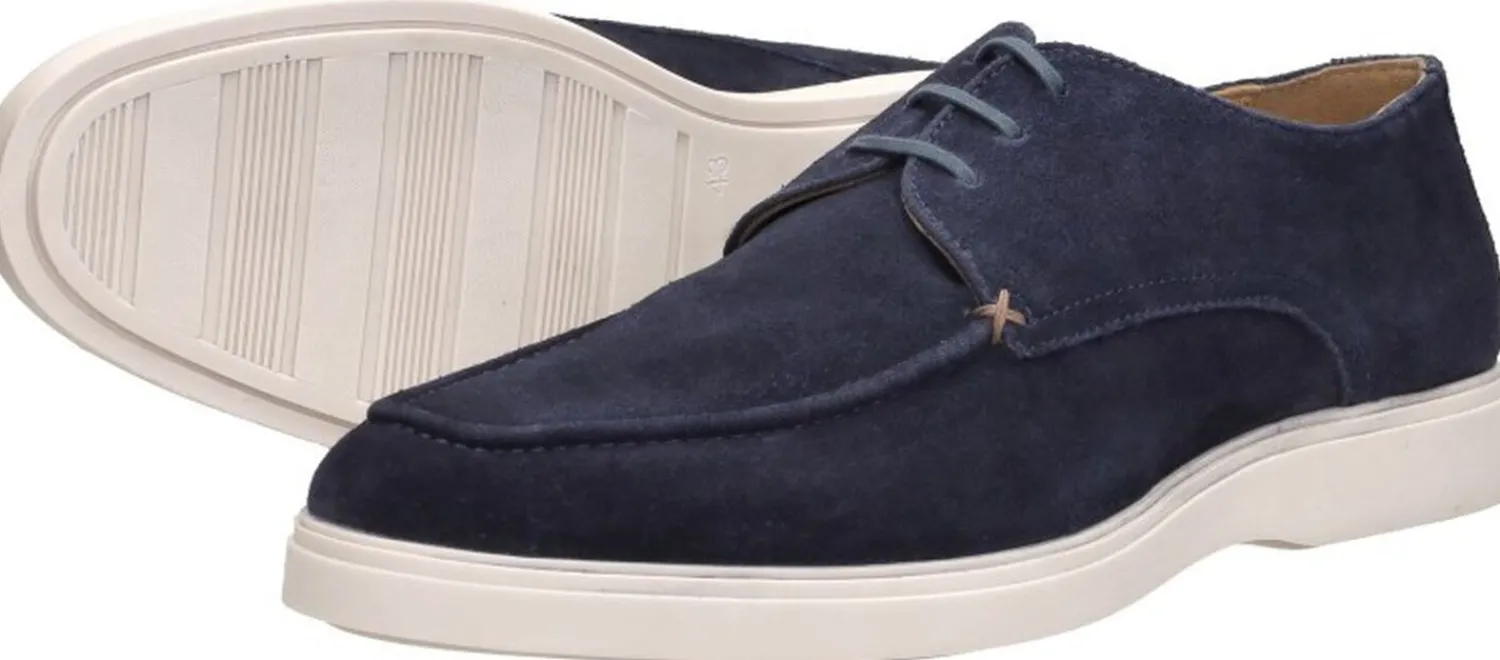 Sub55 Veterschoenen Laag Blauw Clearance
