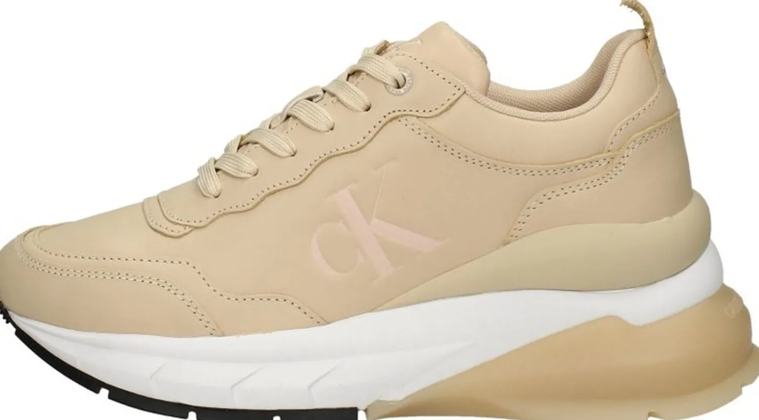 Calvin Klein Wedge Sporty Sneaker Beige Hot
