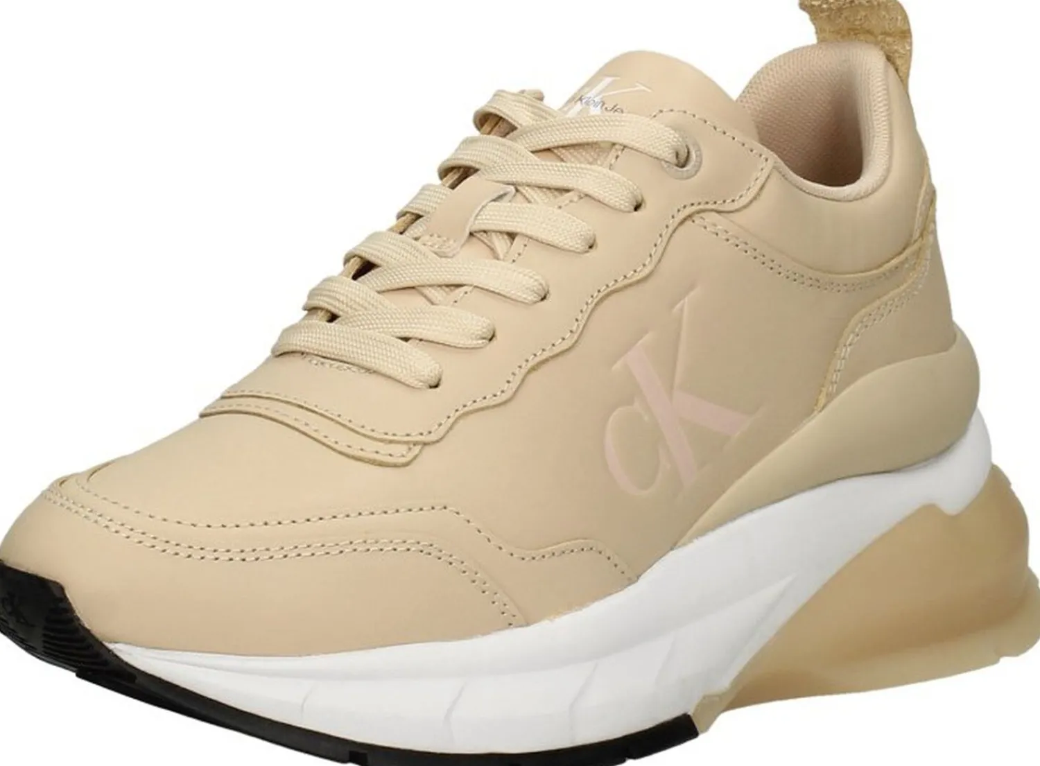Calvin Klein Wedge Sporty Sneaker Beige Hot