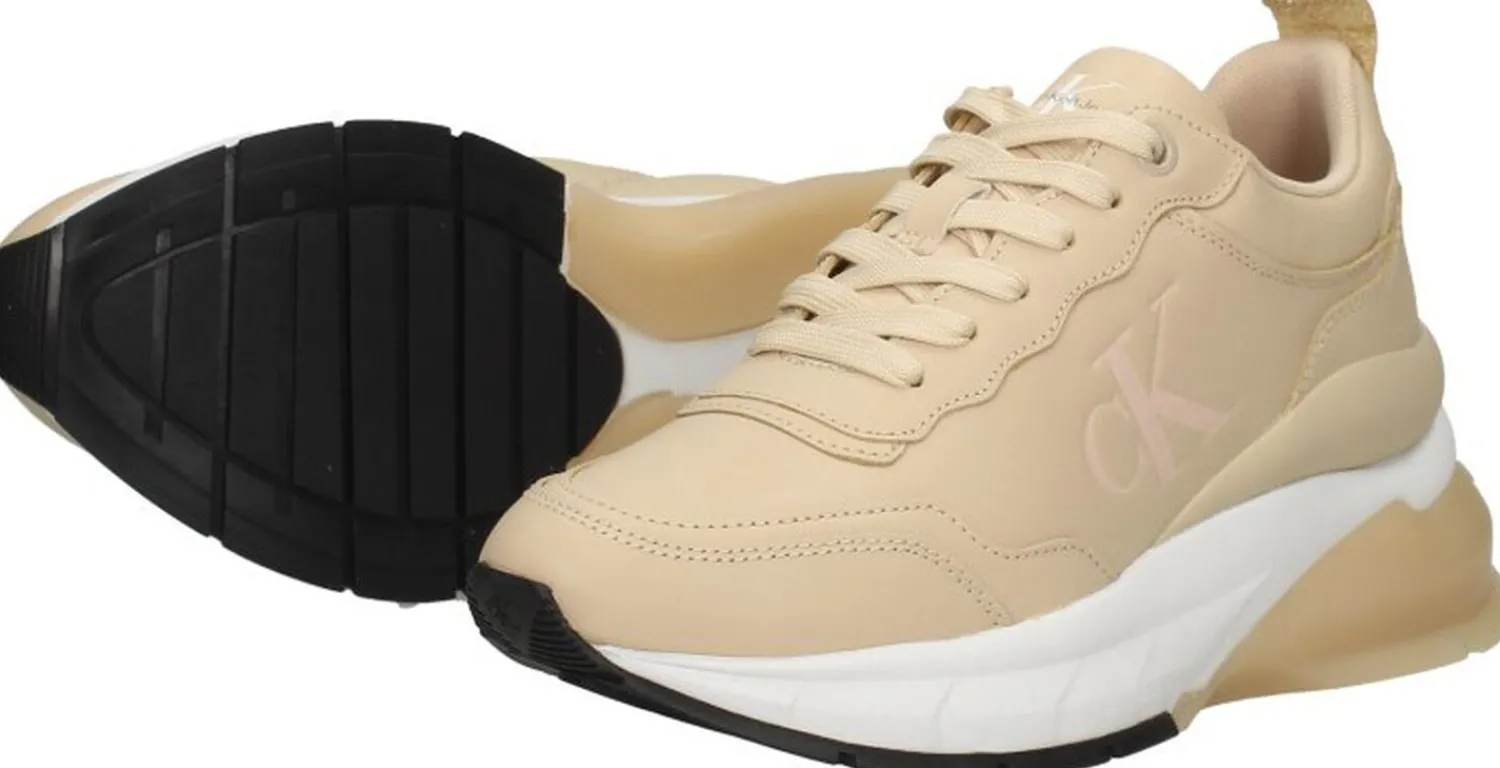Calvin Klein Wedge Sporty Sneaker Beige Hot