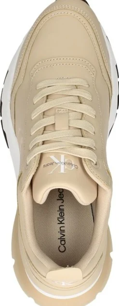Calvin Klein Wedge Sporty Sneaker Beige Hot