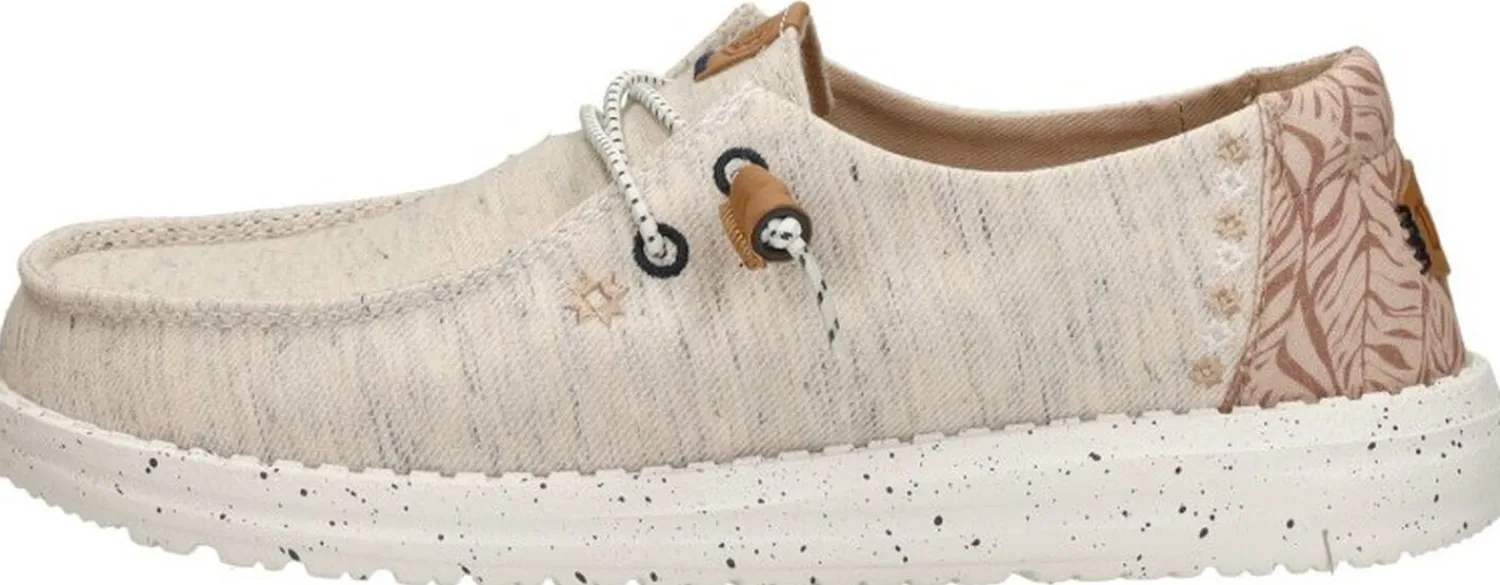 Hey Dude Wendy Heathered Slub Beige New