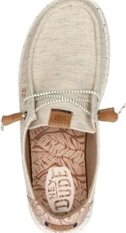 Hey Dude Wendy Heathered Slub Beige New