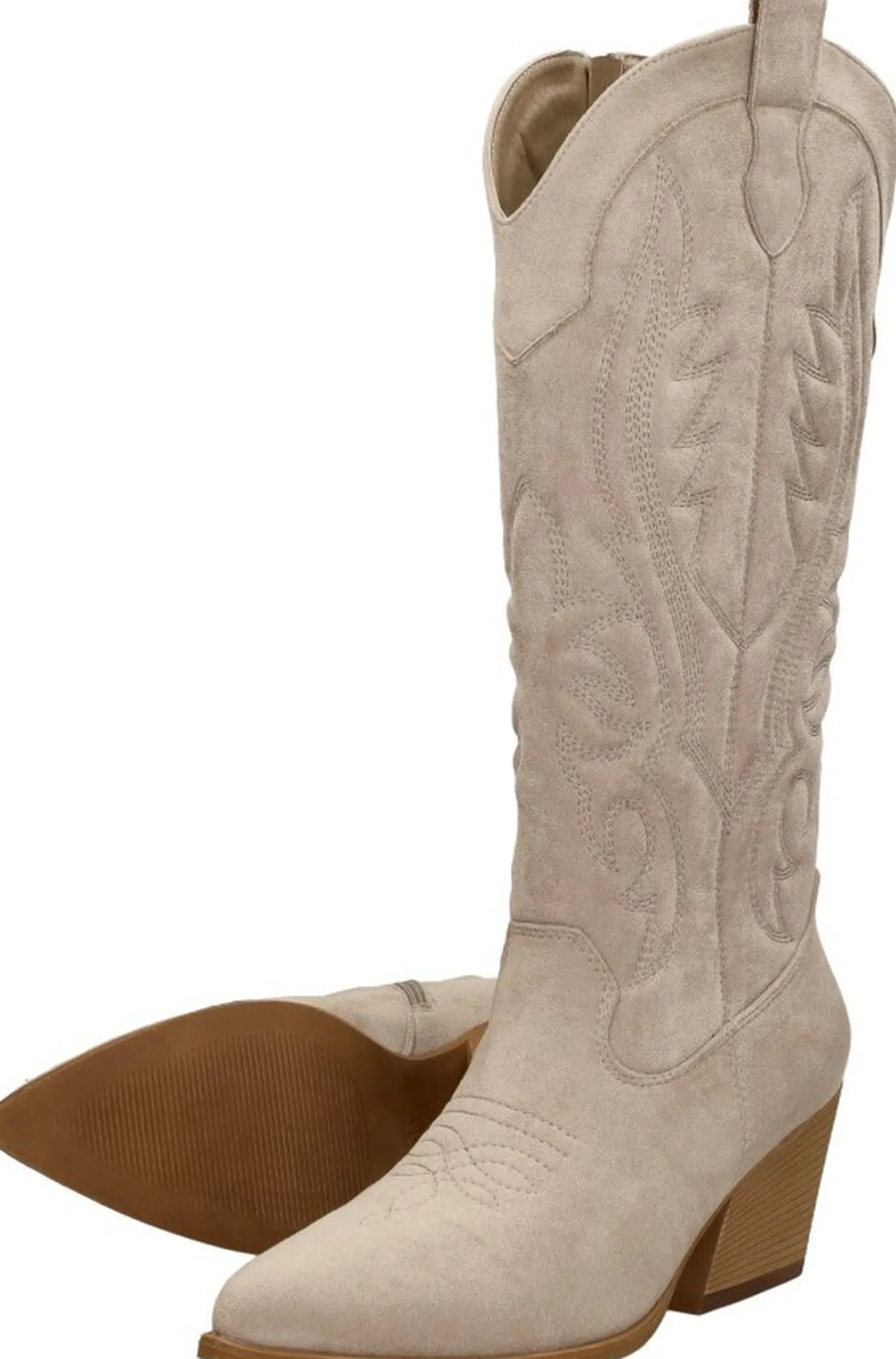 Sub55 Western boots Beige New